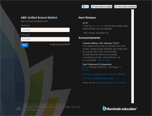 Tablet Screenshot of abcusd.illuminateed.com